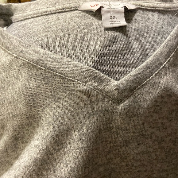 Liz Claiborne NWOT xxl gray with open sleeve design - Picture 1 of 5